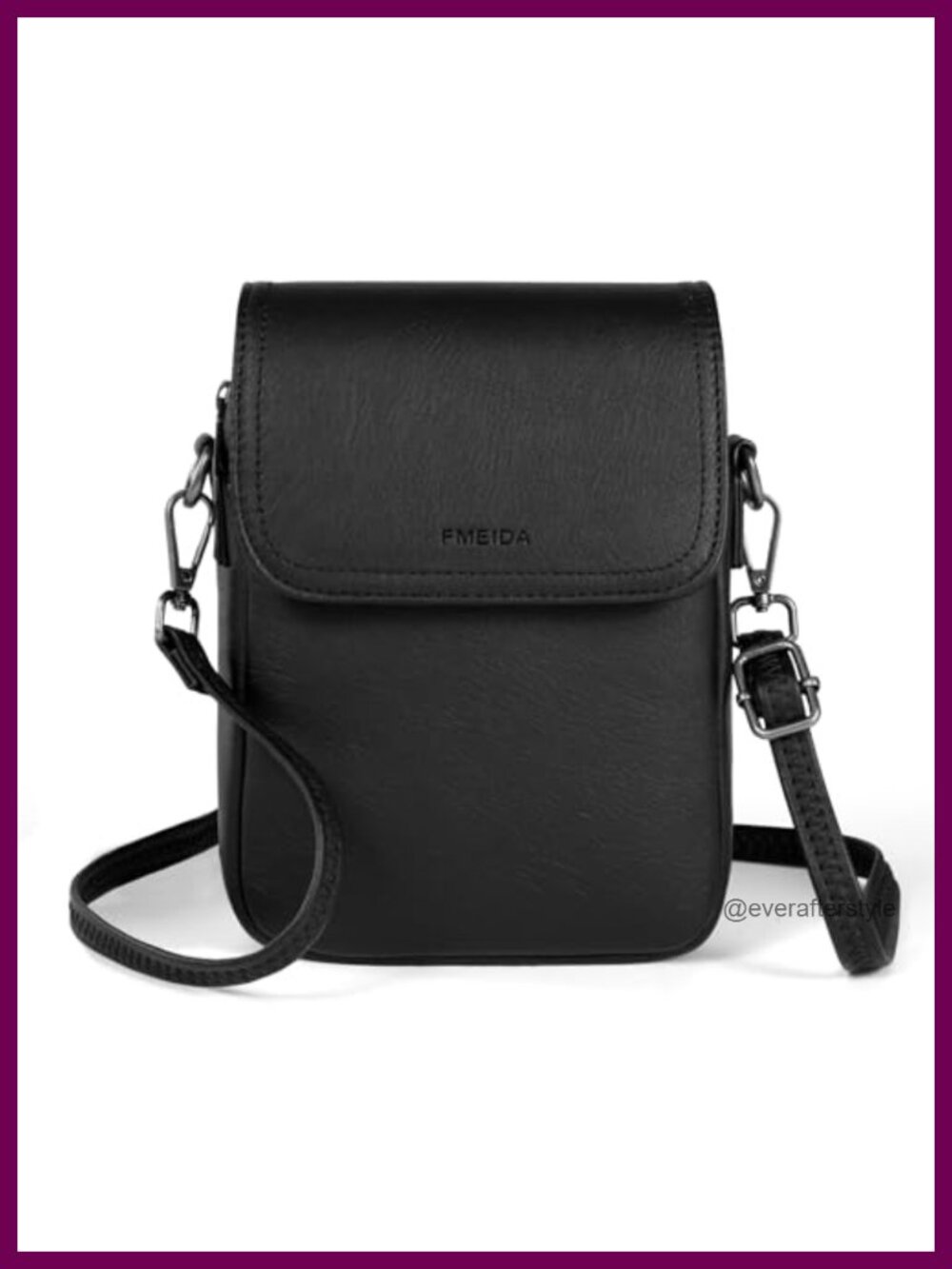 Small PU Leather Crossbody Purse RFID Blocking Travel Handbag